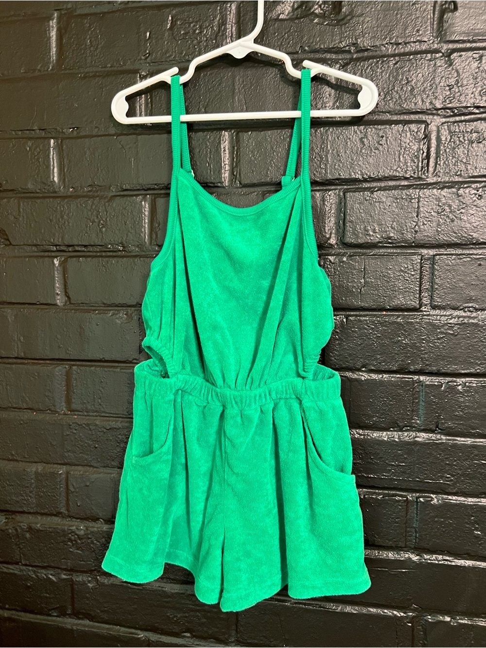 Old Navy Bright Green Terry Romper